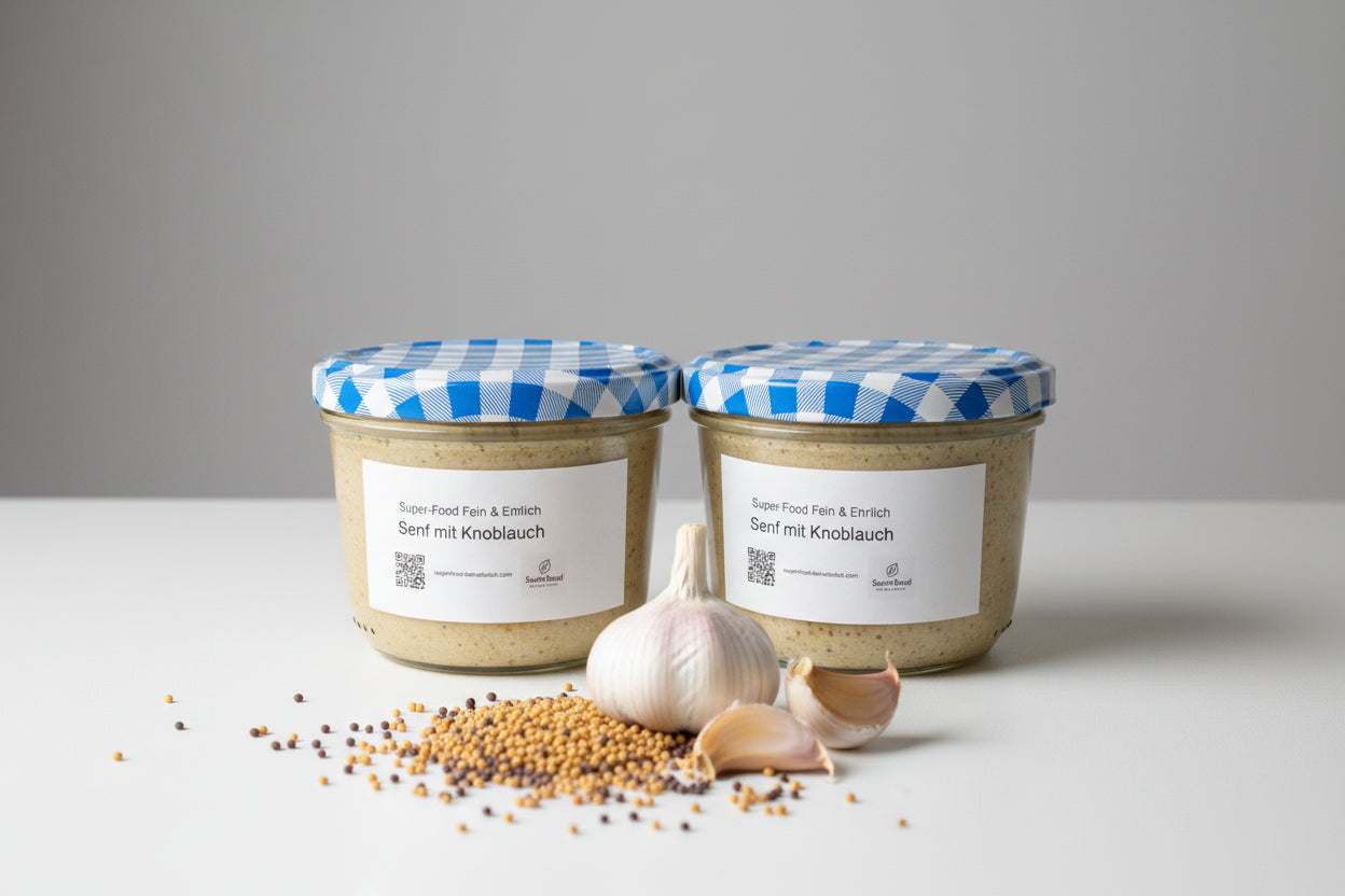 Honig Knoblauch Senf
Senf mit Honig und Knoblauch
Gourmet Senf Feinkost
Aromatischer Senf im Glas
Feinkost Senf handgemacht
Senf Spezialität Premium
Honig Senf Gourmet
Knoblauch Senf kaufen
Senf Geschenkset Feinschmecker
Würziger Senf für Grill & Küche
Hausgemachter Senf Feinkost
Senf Manufaktur Produkt
Premium Senf online kaufen
Senf für Marinaden & Saucen
Delikatessen Senf im Glas