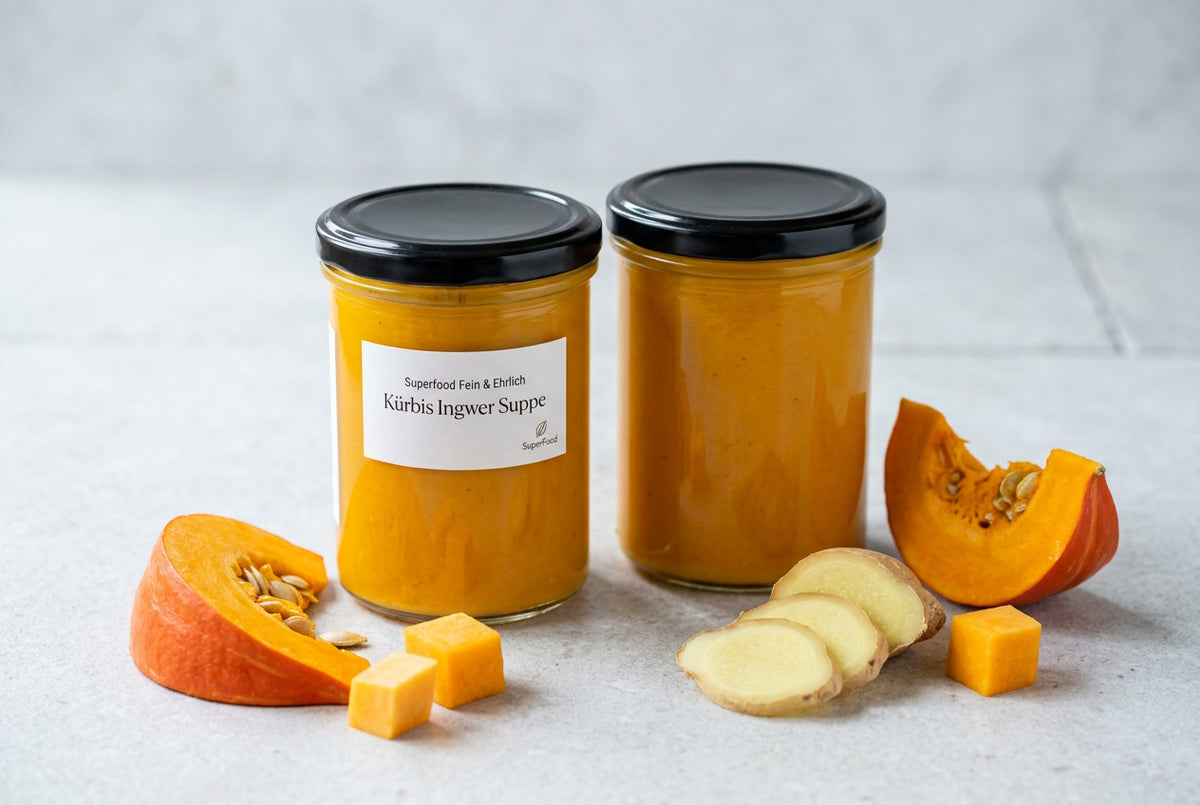 Cremige Kürbis-Ingwer-Suppe – Fruchtige Süße trifft feine Schärfe
