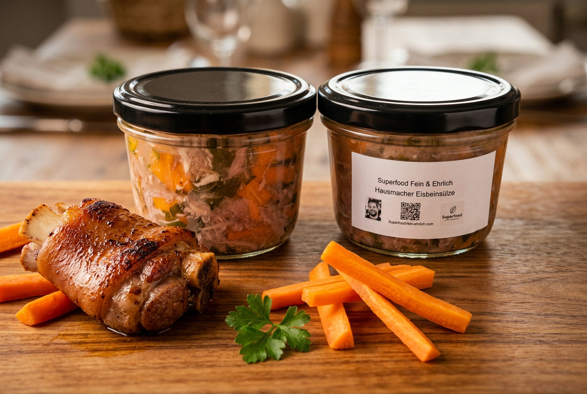Eisbein-Sülze mit Möhre & Petersilie – Zartes Fleisch, Feine Säure & Frische Kräuter