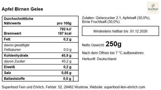🍐 Apfel-Birnen-Gelee: Die zarte Harmonie regionaler Früchte