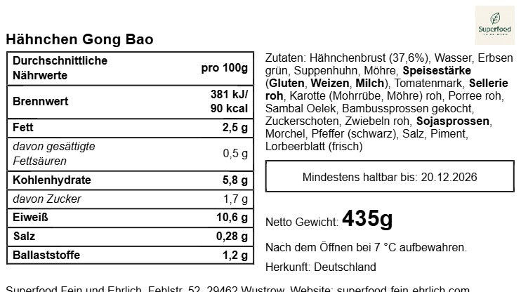 🌶️ Hähnchenbrust Gong Bao – Rein und Prickelnd