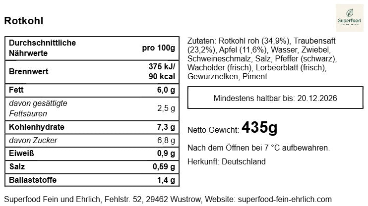 🌿 Rotkohl / Blaukraut: Ihr nachhaltiger und regionaler Vitaminstar