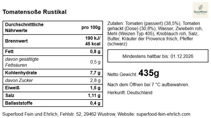 🍅 Rustikale Tomatensoße: Pure Essenz und ehrliche Frische