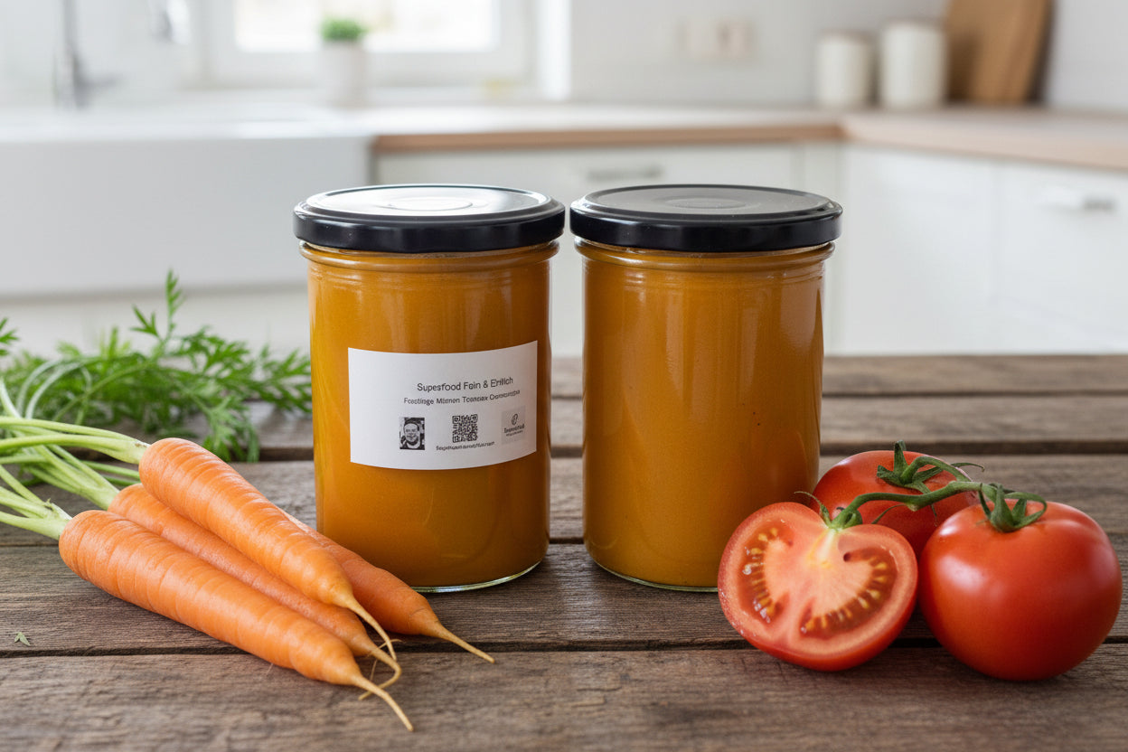 Sonniger Genuss im Löffeltakt: Fruchtige Möhren-Tomaten-Cremesuppe