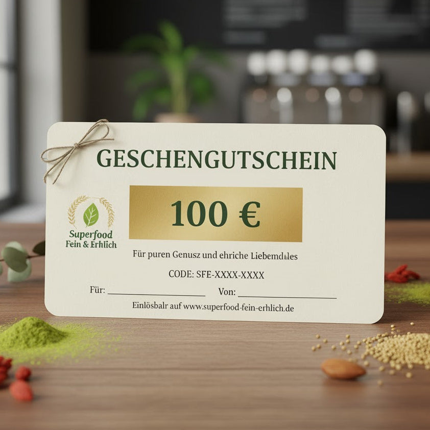 Superfood Fein und Ehrlich Geschenkgutschein