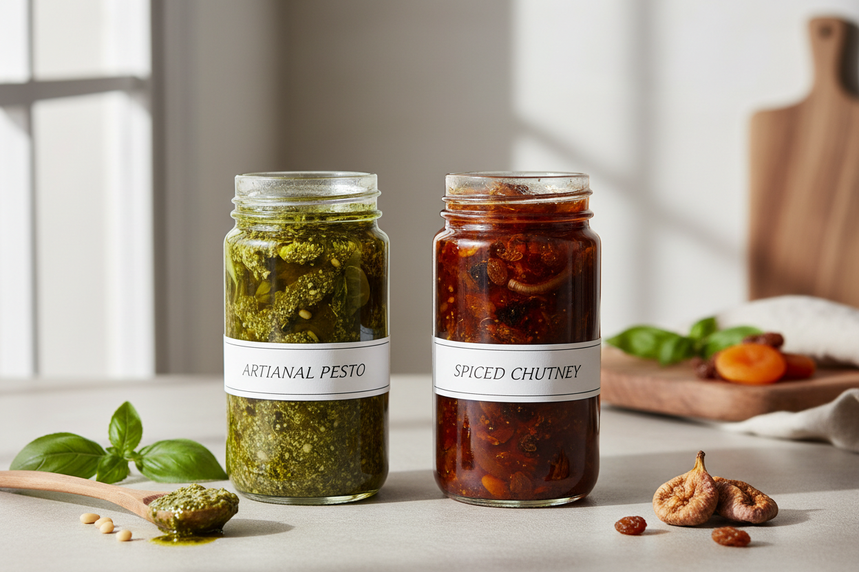 Pesto und Chutneys