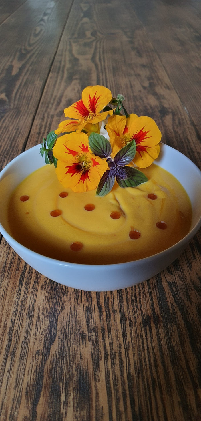 🥣 Kürbis-Kokos-Suppe vegan | Cremiger Hokkaido aus dem Glas | Superfood – fein & ehrlich 435 g