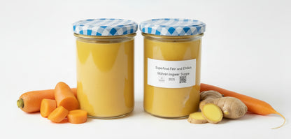 🥕 Möhren-Ingwer-Suppe vegan im Glas | Gesunder Vitamin Kick regional | Superfood – fein & ehrlich