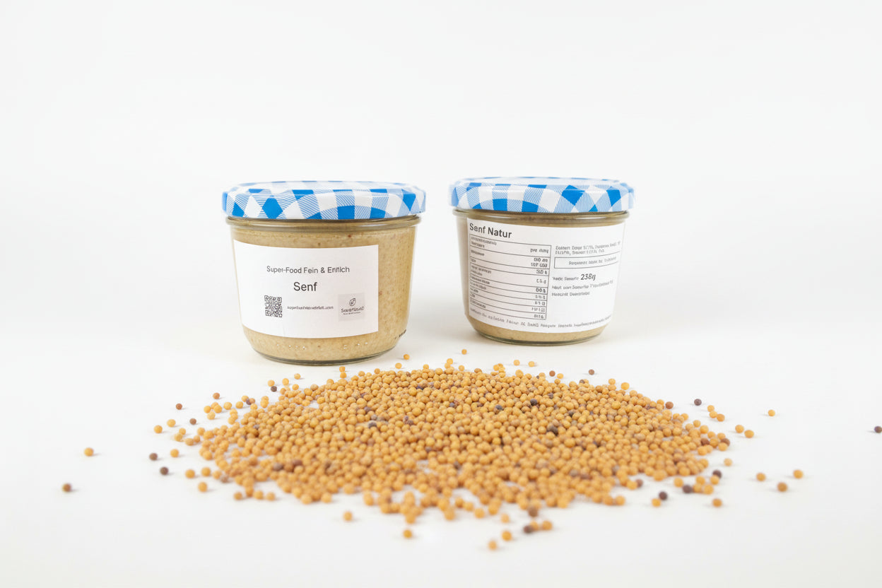 Senf Natur pur
Natur Senf ohne Zusätze
Klassischer Senf handgemacht
Senf aus reiner Senfsaat
Feinkost Senf natur
Senf Manufaktur Qualität
Hausgemachter Senf kaufen
Premium Senf im Glas
Senf ohne Zuckerzusatz
Natürlicher Senf Feinkost
Senf pur für Feinschmecker
Würziger Senf naturbelassen
Senf Spezialität klassisch
Regionaler Senf im Glas
Senf pur online kaufen