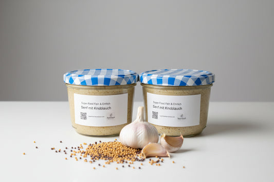 Honig Knoblauch Senf
Senf mit Honig und Knoblauch
Gourmet Senf Feinkost
Aromatischer Senf im Glas
Feinkost Senf handgemacht
Senf Spezialität Premium
Honig Senf Gourmet
Knoblauch Senf kaufen
Senf Geschenkset Feinschmecker
Würziger Senf für Grill & Küche
Hausgemachter Senf Feinkost
Senf Manufaktur Produkt
Premium Senf online kaufen
Senf für Marinaden & Saucen
Delikatessen Senf im Glas