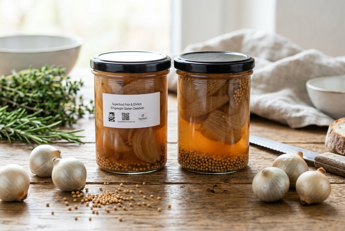 Eingelegte Gartenzwiebeln – Knackig, Süß-Sauer & Fein-Würzigen