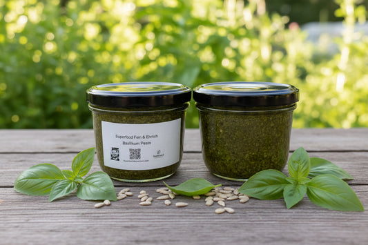 Sonniger Genuss: Basilikum-Pesto mit gerösteten Sonnenblumenkernen