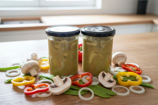 🍲 Exotischer Genuss für deine Pause: Curry-Hühnchen-Gemüse-Suppe