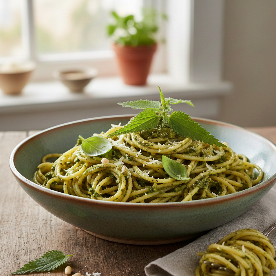 🌿 Wild, Würzig, Vital: Unser Brennnessel-Pesto