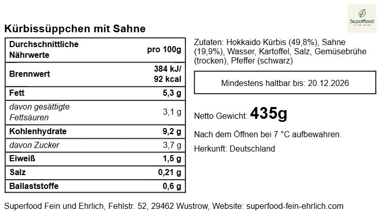 🥣Hokkaido Kürbissuppe vegan | Samtig & Regional | Superfood – fein & ehrlich