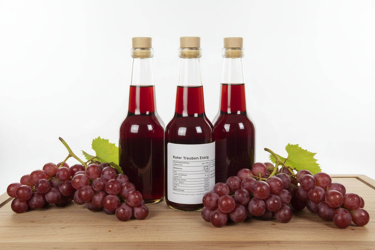🍇 Hausgemachter Roter Traubenessig – Pures Aroma aus der Natur 150 ml