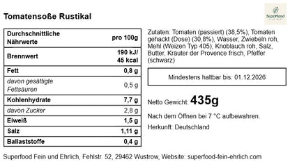 🍅 Rustikale Tomatensoße: Pure Essenz und ehrliche Frische