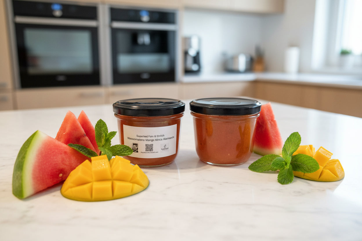 Wassermelone-Mango-Minze-Marmelade – Der Geschmack des Sommers im Glas