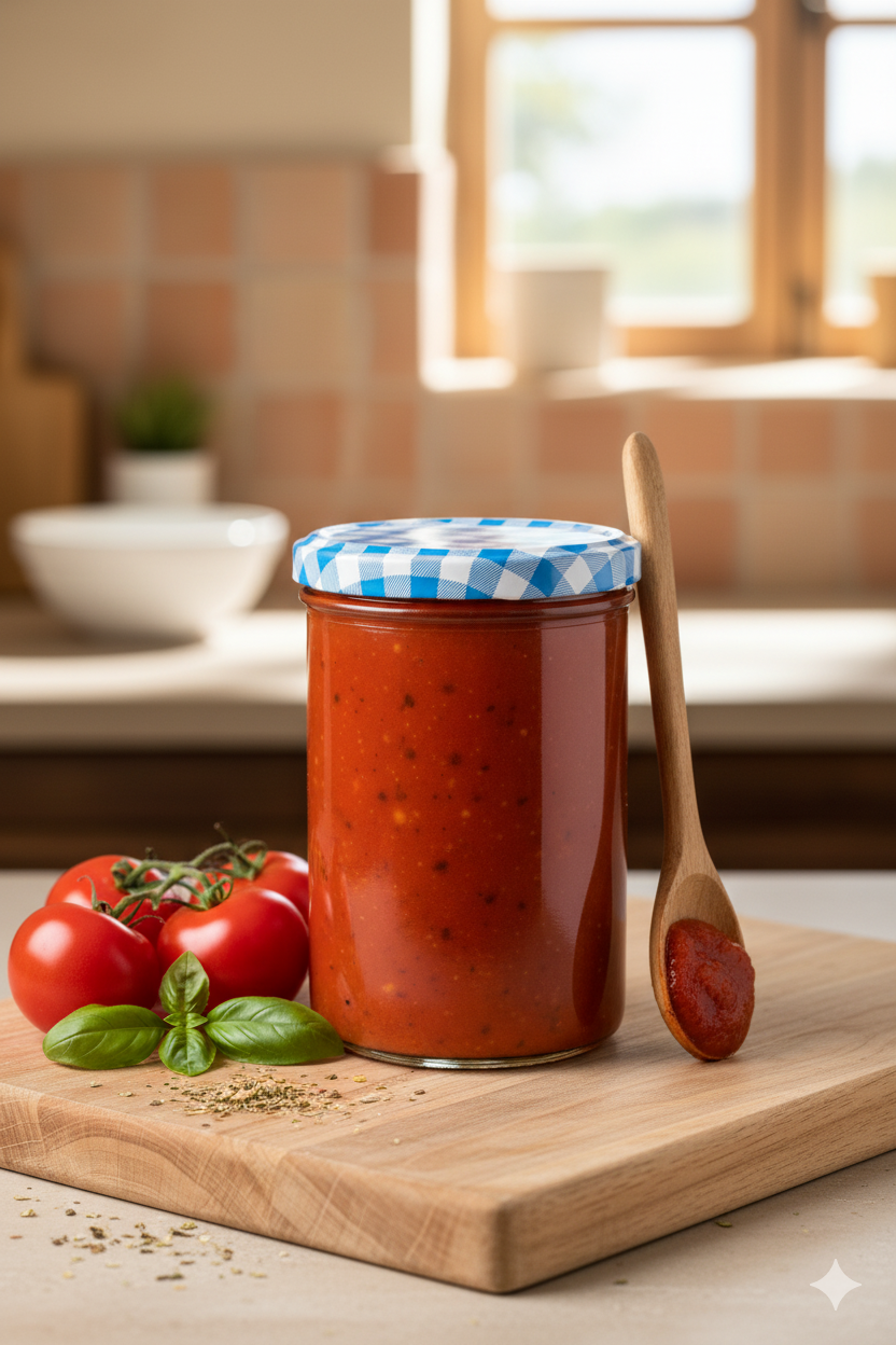 🍅 Rustikale Tomatensoße: Pure Essenz und ehrliche Frische