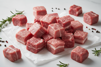 Schweine Gulasch roh